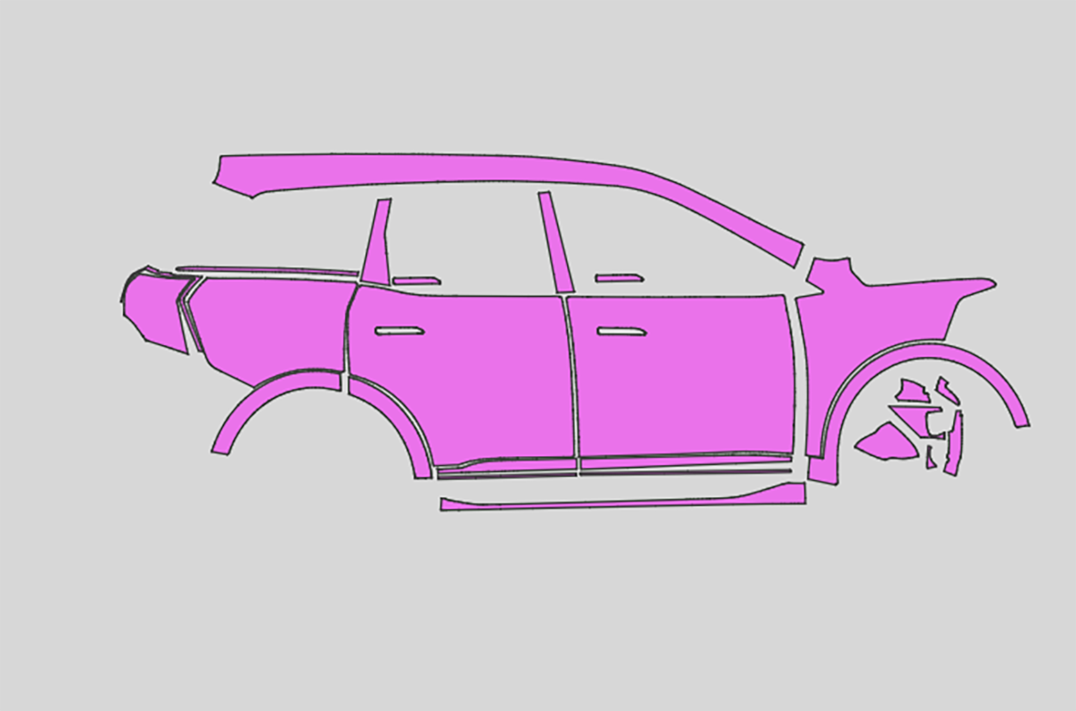 Mahindra XEV9S Exterior Precut