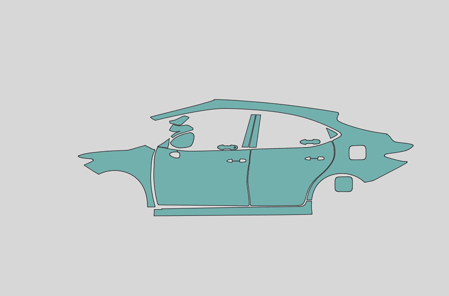 Toyota Camry Luxury Exterior Precut