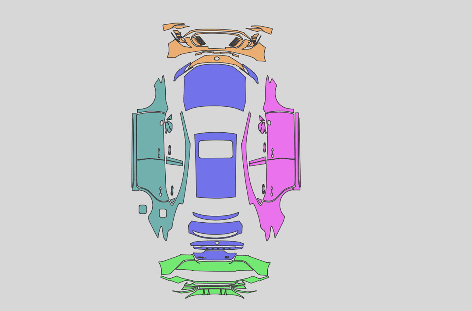 Toyoty Camry Sport Plus Exterior Precut