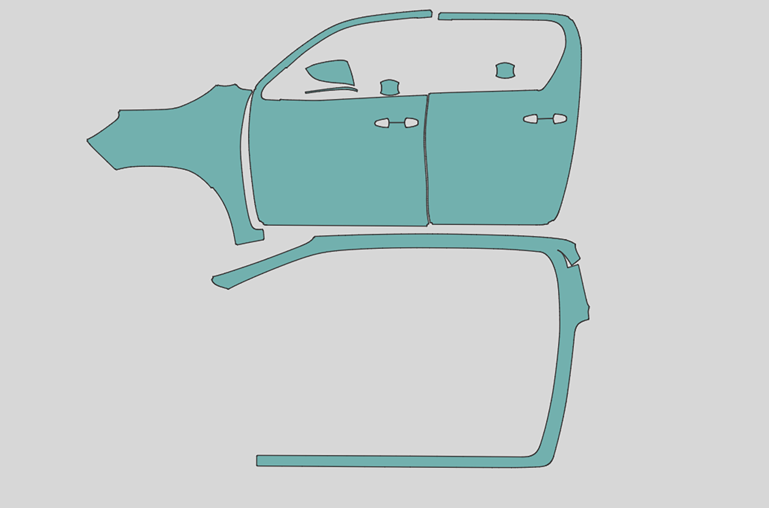 Toyota Hilux SR5 Double Cab Exterior Precut
