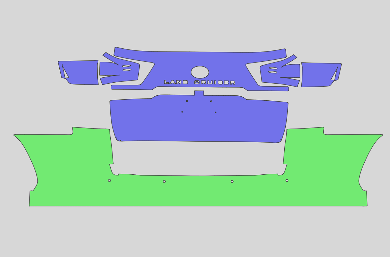 Toyota Landcruiser GR Exterior Precut