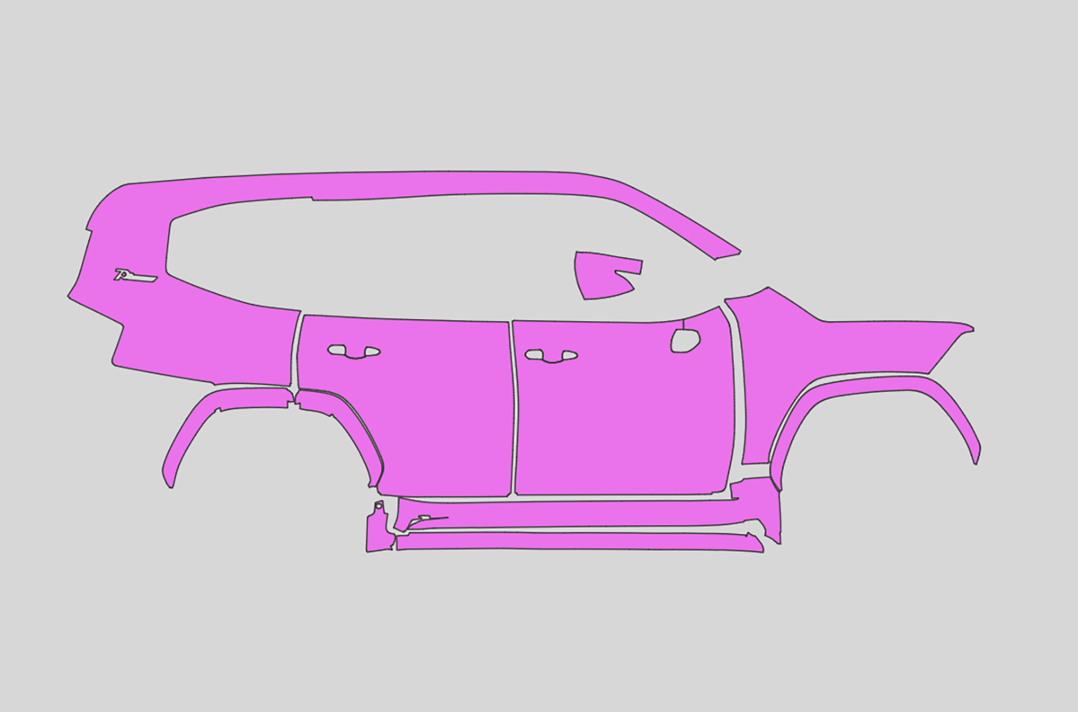Toyota Landcruiser GR Exterior Precut