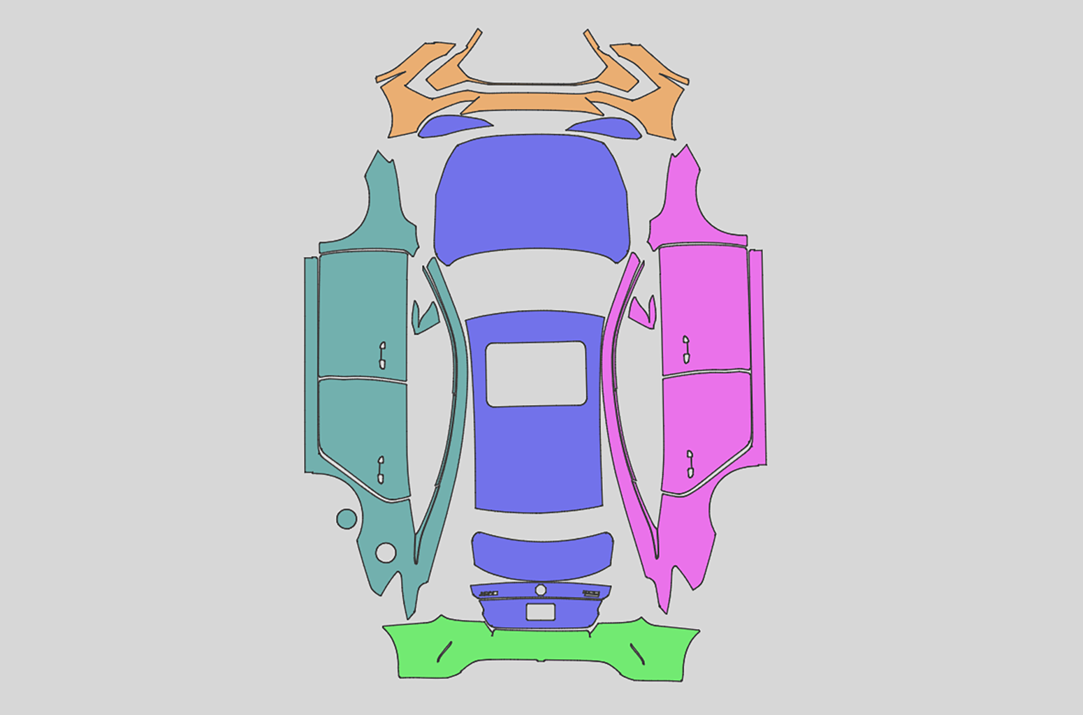 MG 5 EV Exterior Precut