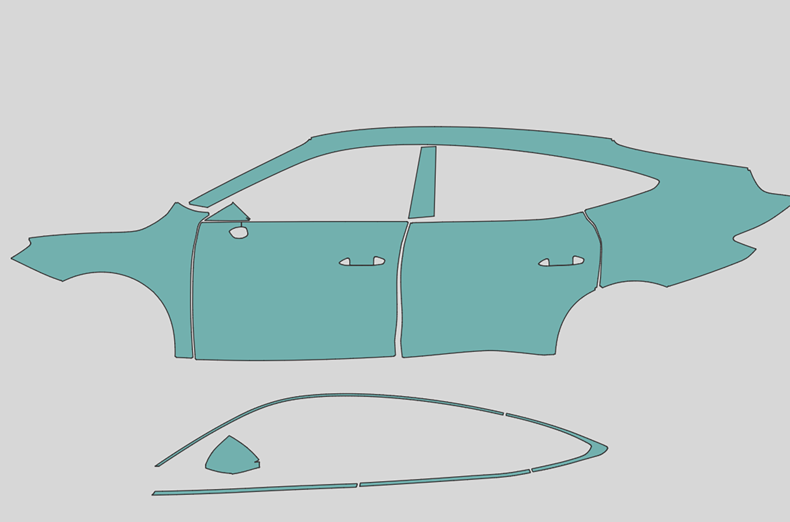 MG 7 EV Exterior Precut
