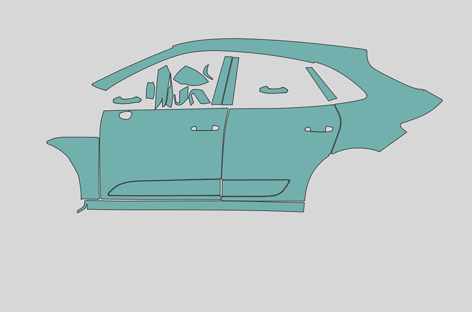 Porsche Macan Standard Exterior Precut