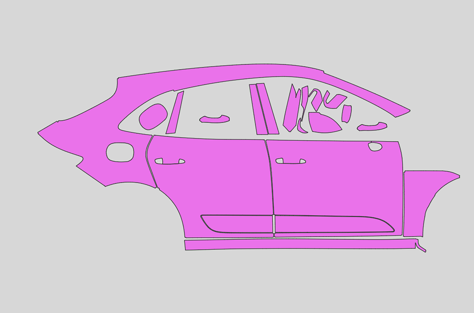Porsche Macan Standard Exterior Precut