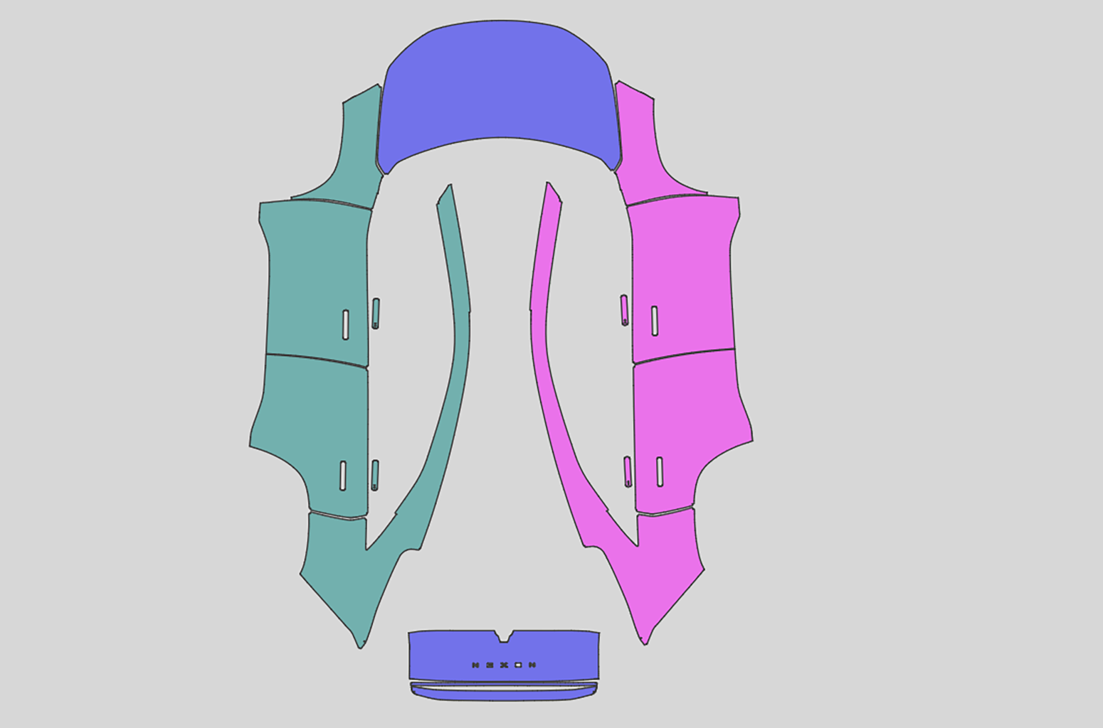 Tata Nexon exterior precut PPF kit installation photos