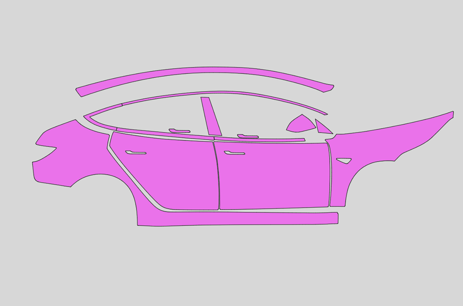 Tesla Model 3 Performance Exterior Precut