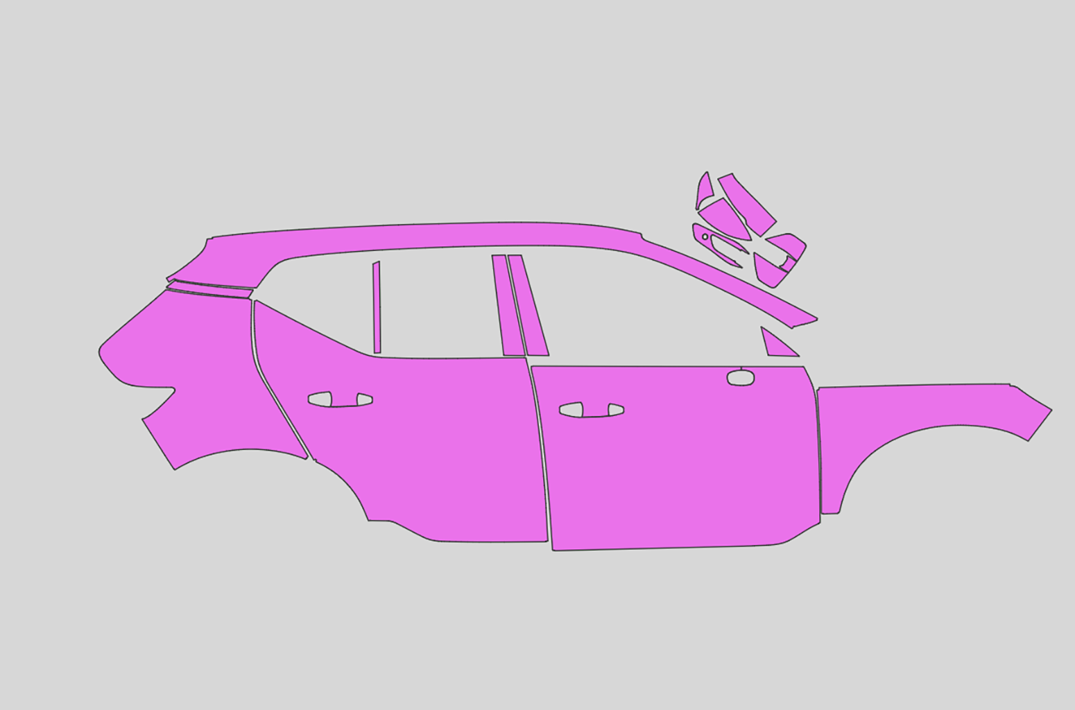 Volvo EX90 Exterior Precut