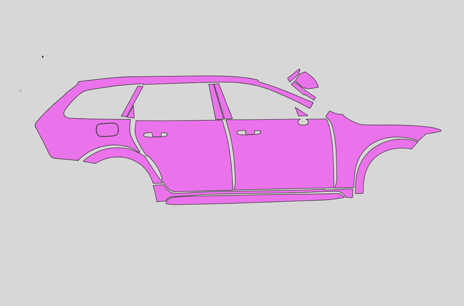 Volvo V90 B5 Exterior Precut
