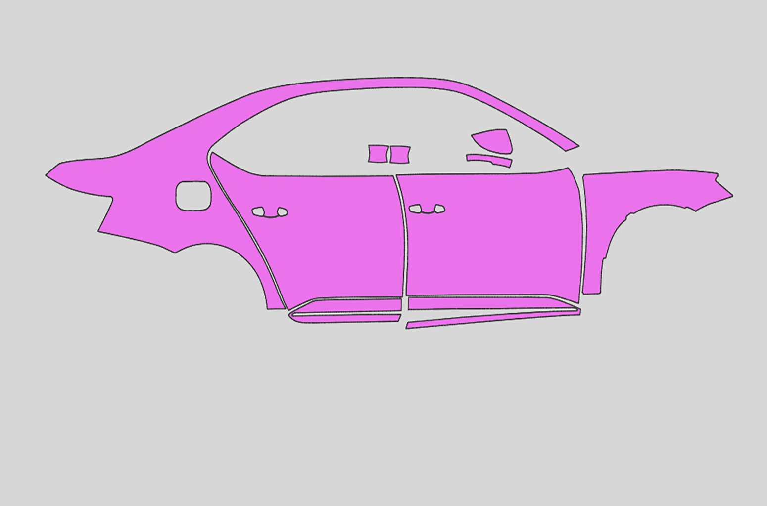 Skoda Superb Sedan Exterior Precut