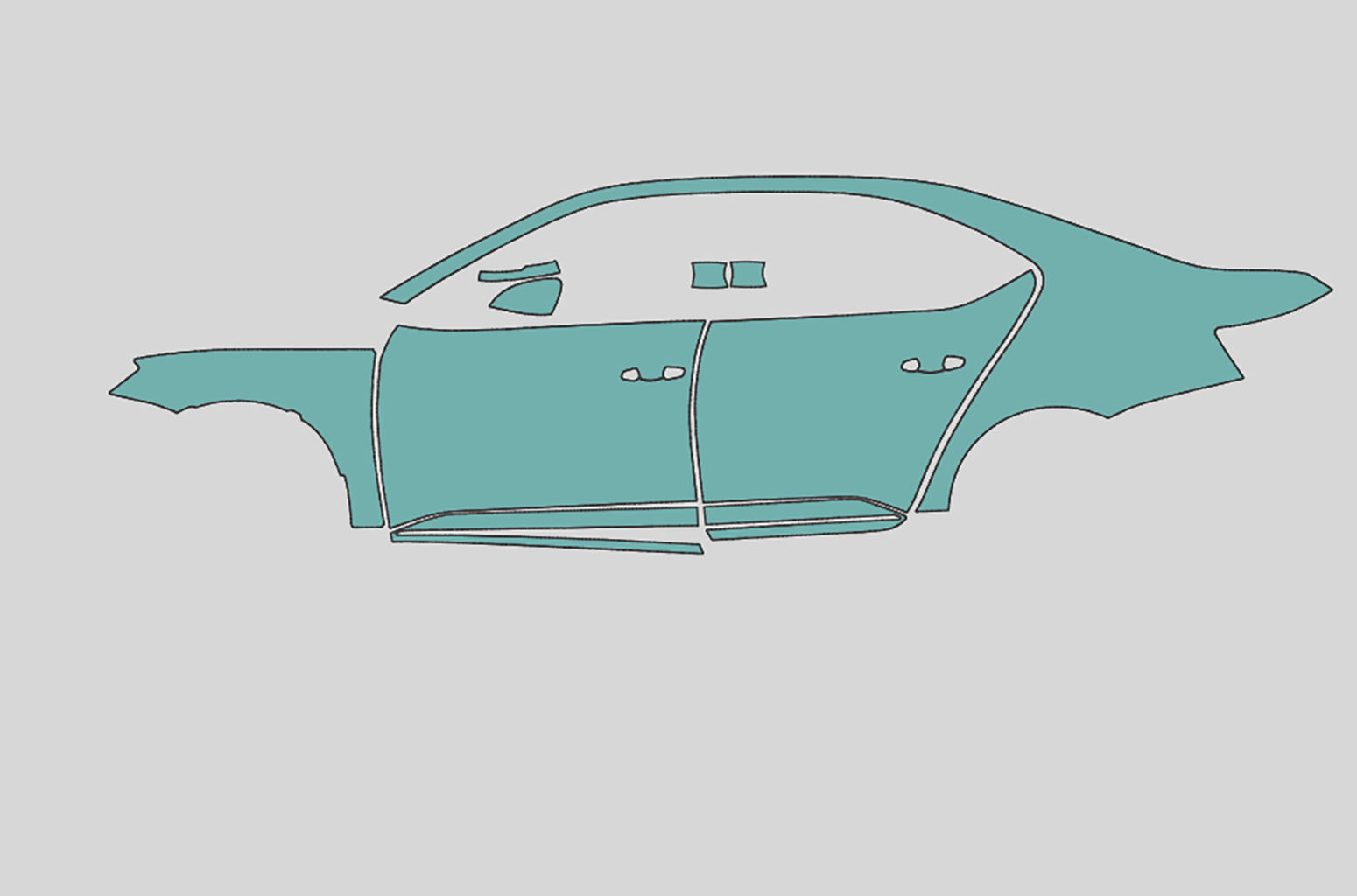 Skoda Superb Sedan Exterior Precut