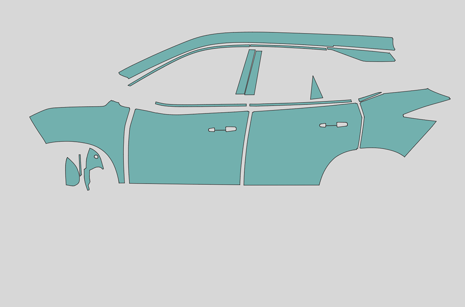 Tata Harrier Exterior Precut