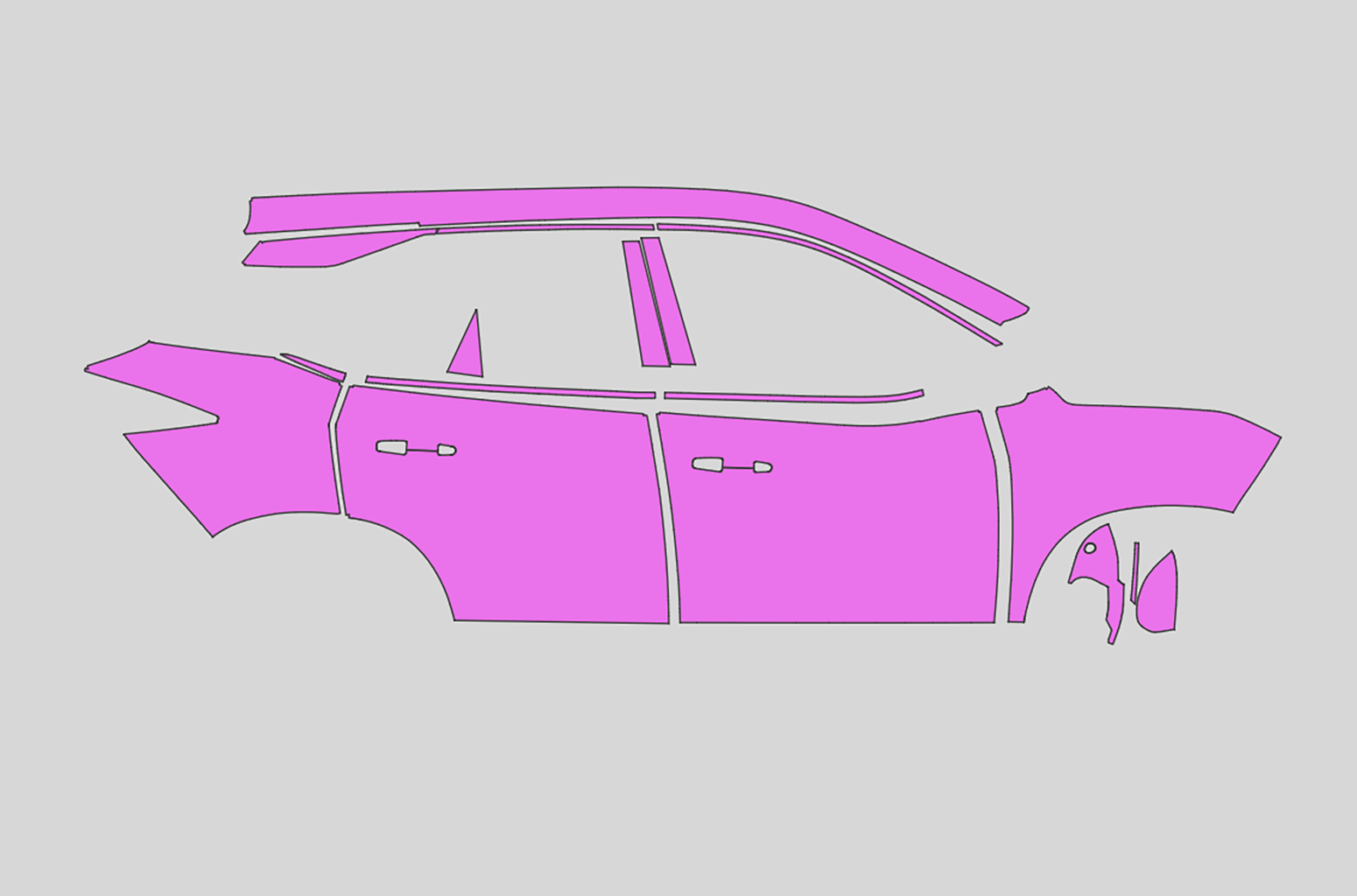 Tata Harrier Exterior Precut