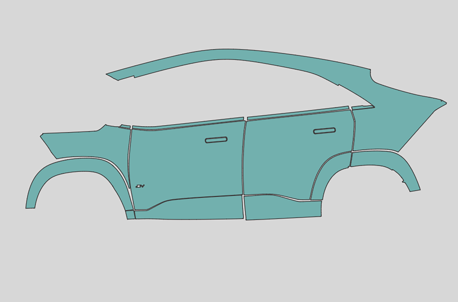 Tata Curvv Exterior Precut