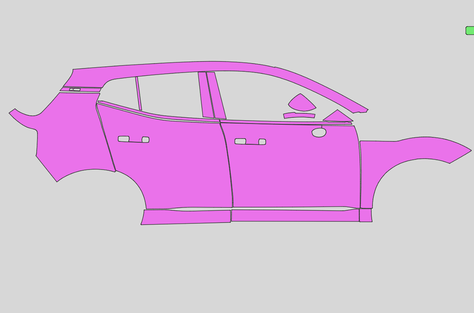 Volvo EX 30 Exterior Precut
