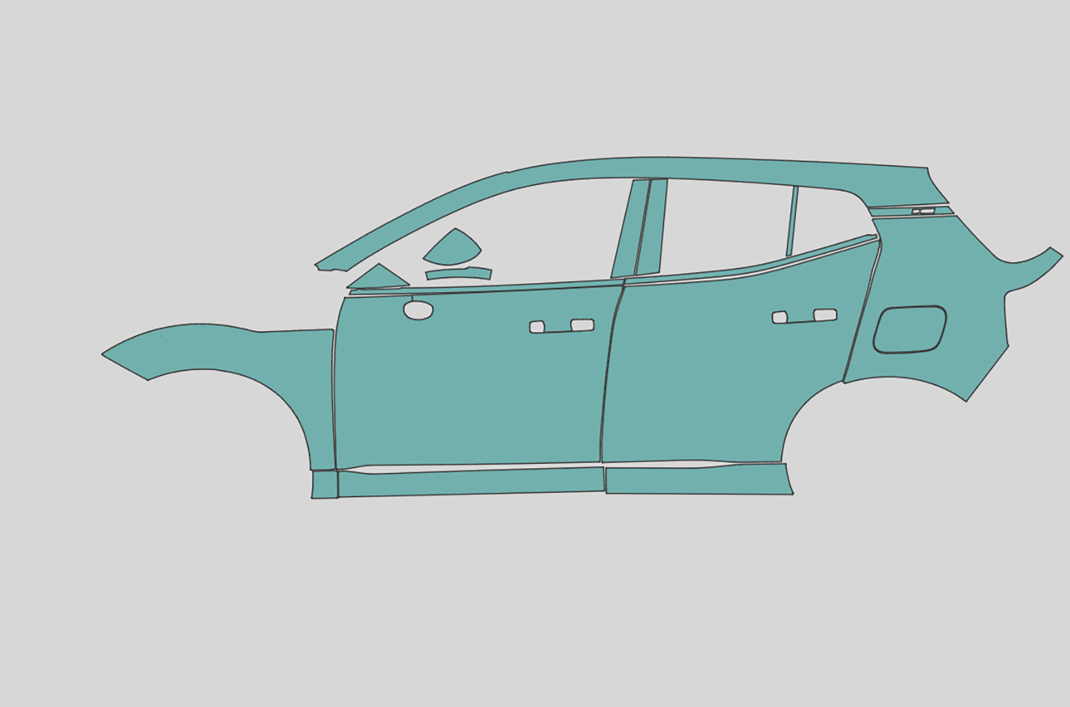 Volvo EX 30 Exterior Precut