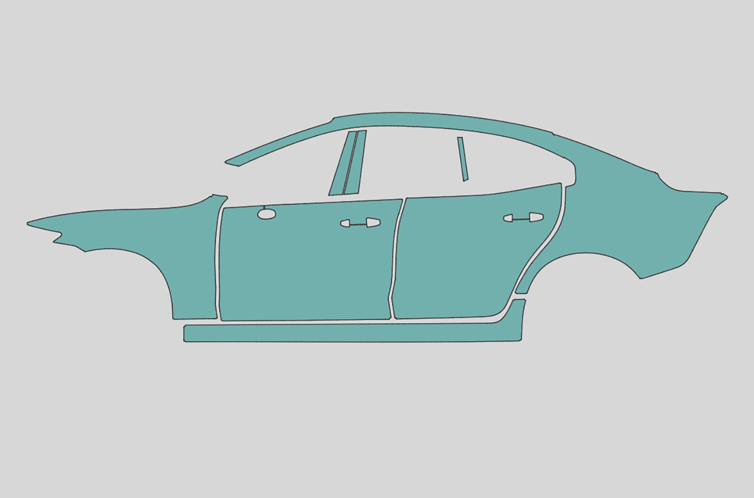Volvo S60 Luxury Exterior Precut