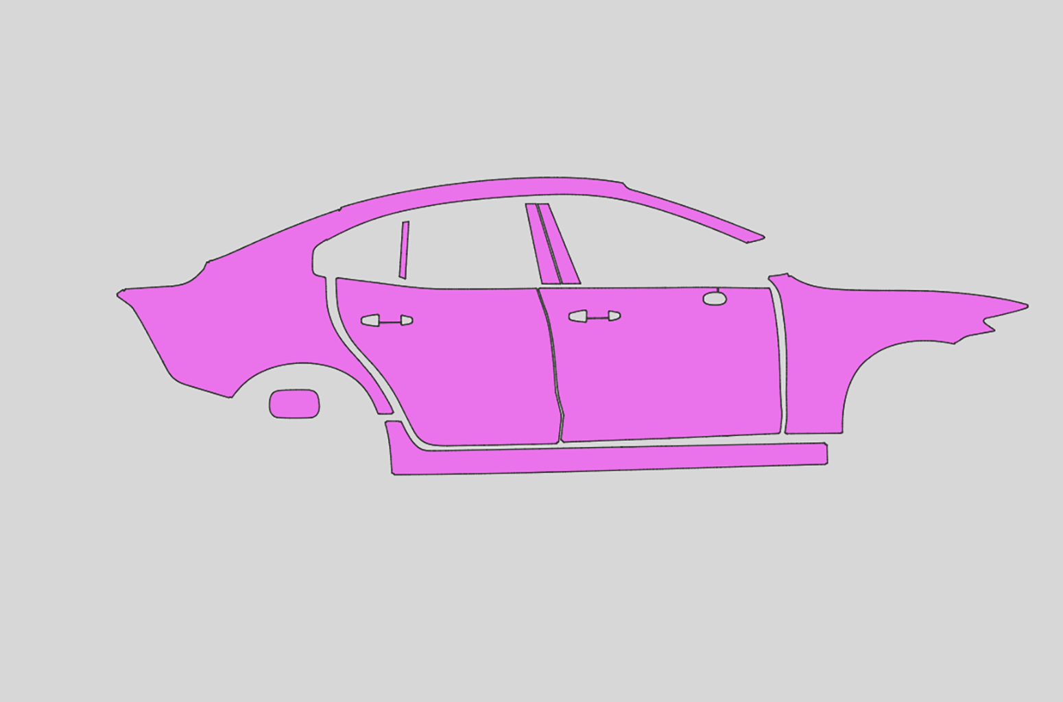 Volvo S60 Luxury Exterior Precut