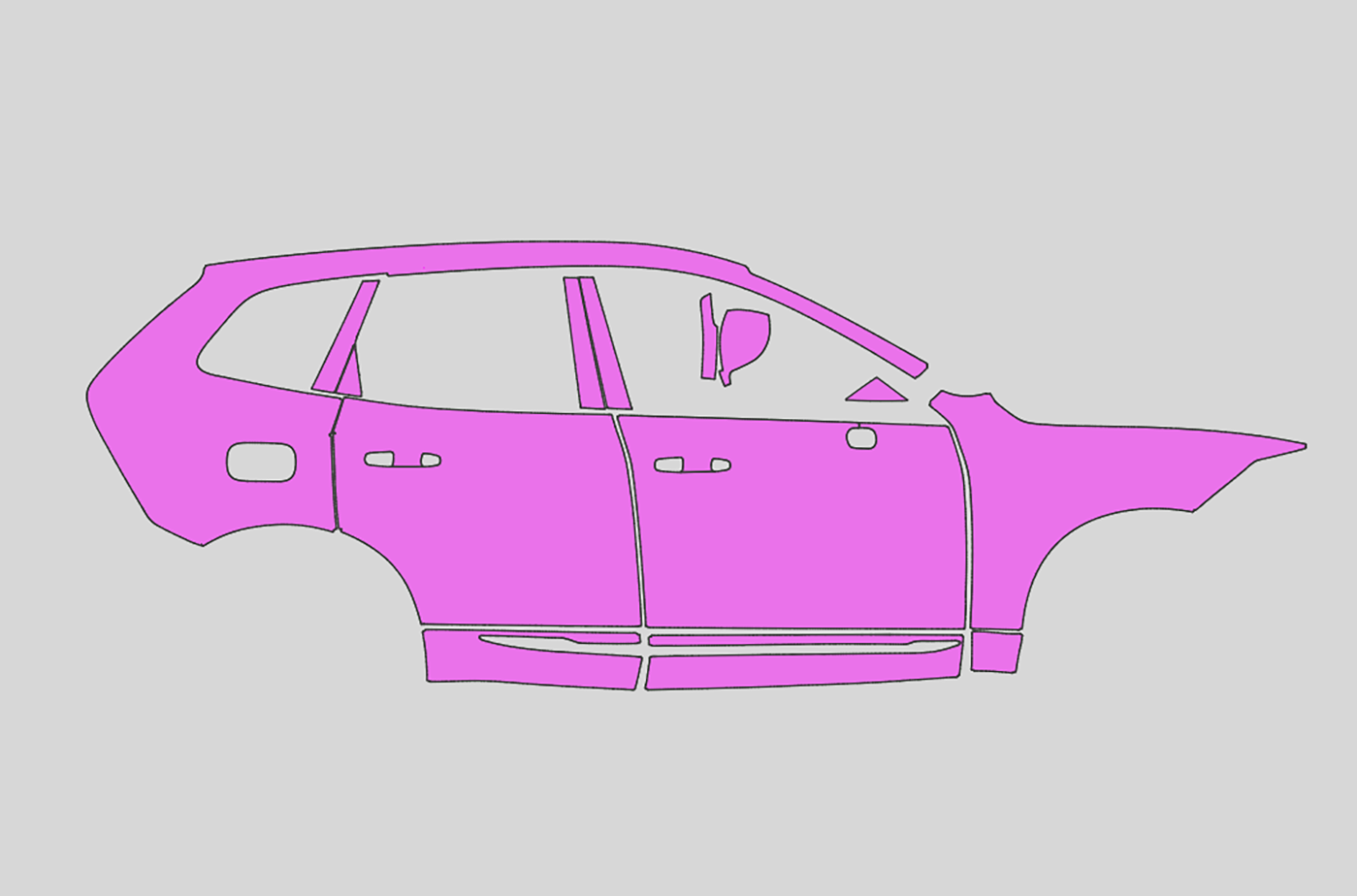 Volvo XC60 Luxury Exterior Precut