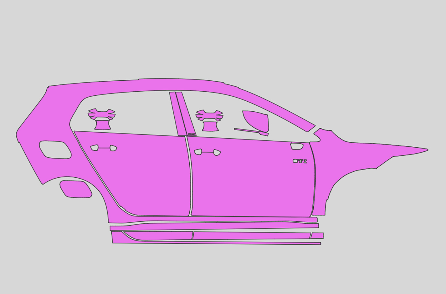 Volkswagen Golf GTI Exterior Precut