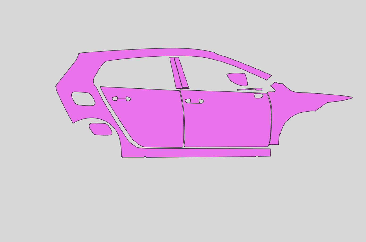 Volkswagen Golf Exterior Precut