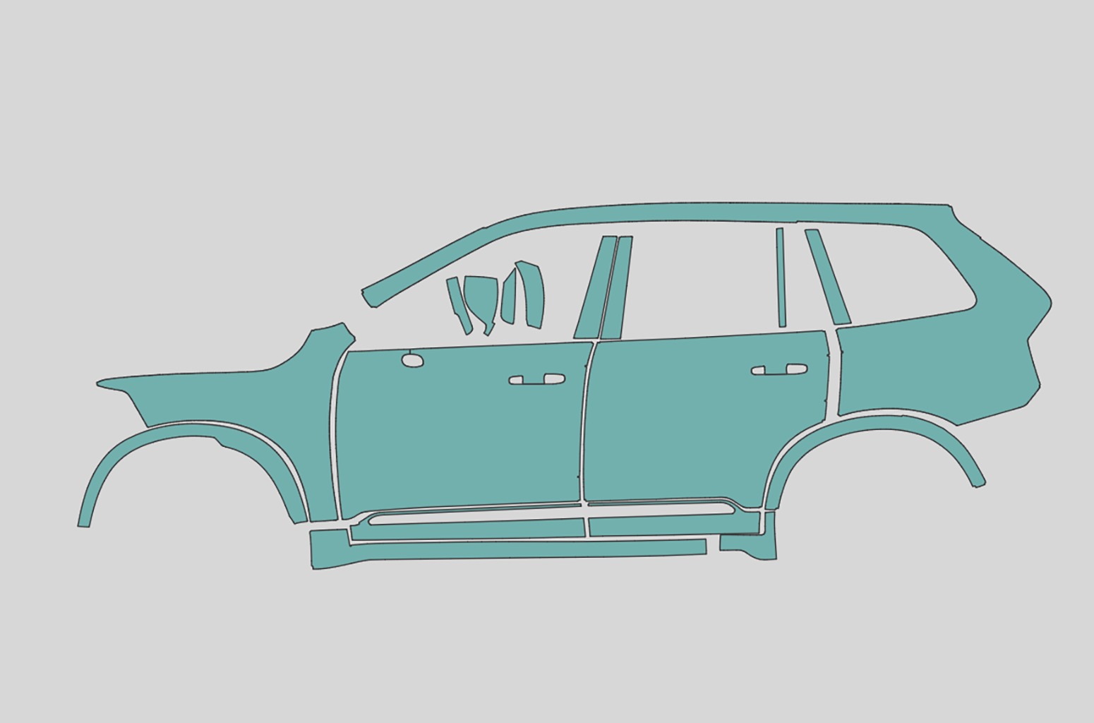 XC90 B6 Luxury Exterior Precut