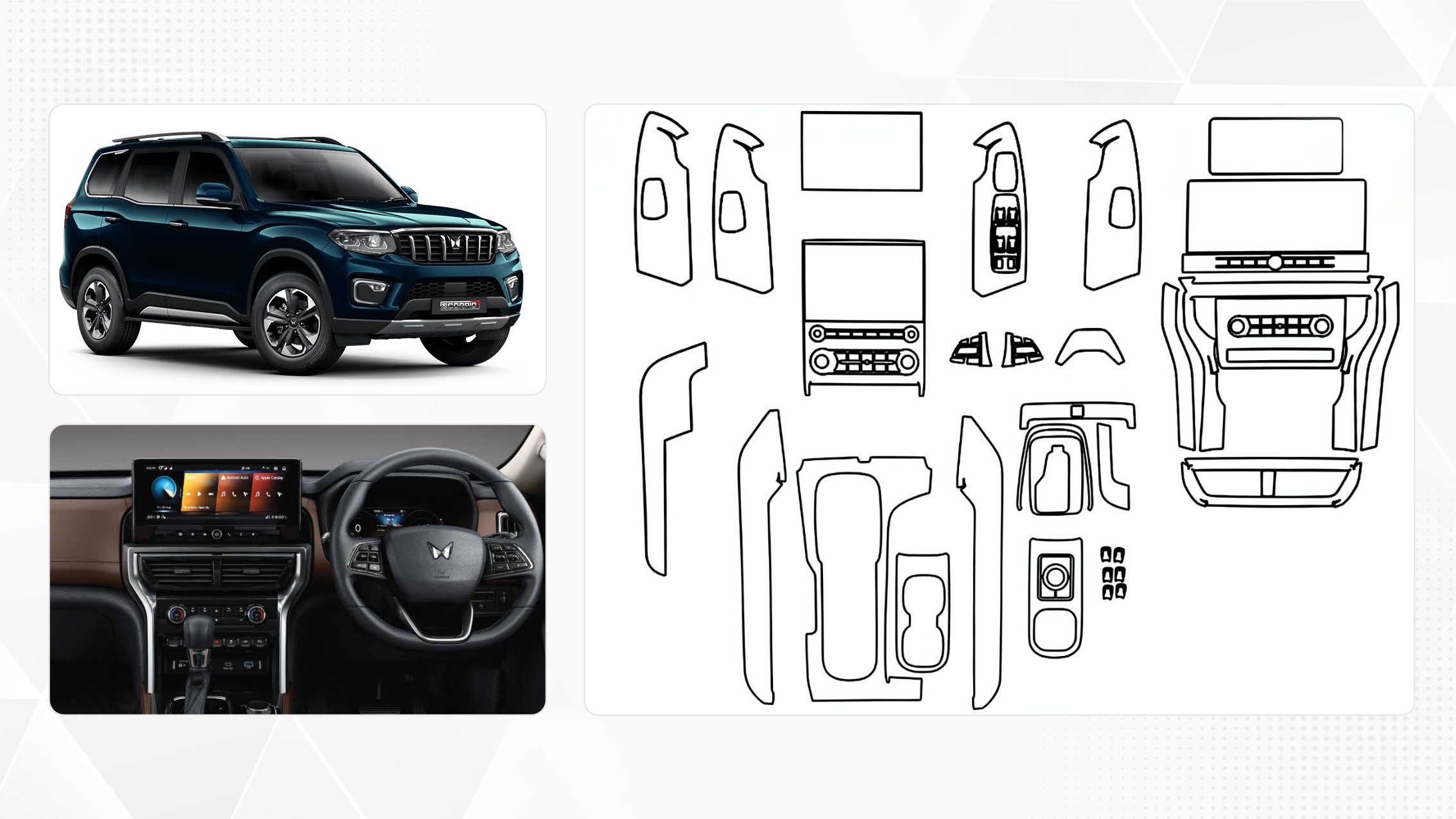 Mahindra Scorpio N Handbrake Face lift Model